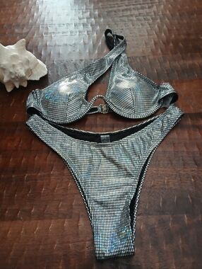 Evolutionary Designs Silver Metallic Bikini